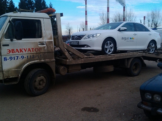 Эвакуация грузового автомобиля